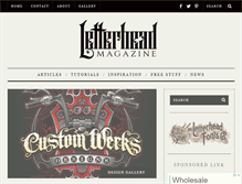 Tablet Screenshot of letterheadmagazine.com